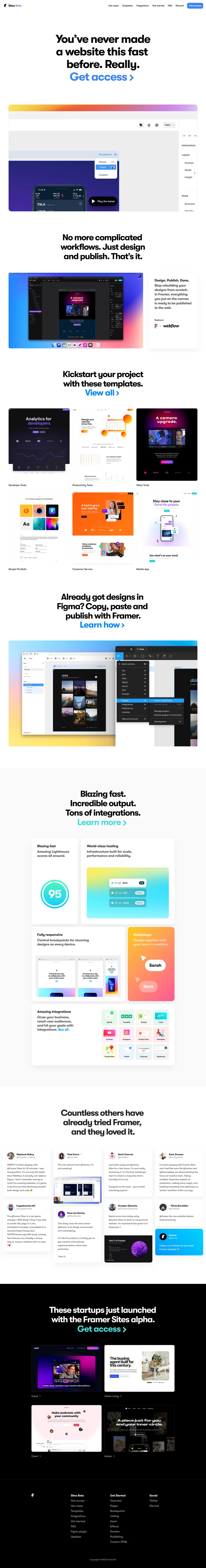 Framer Sites